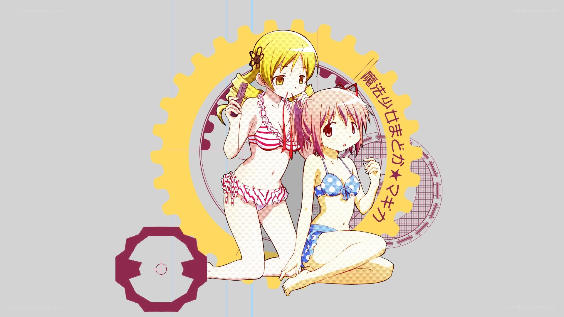 Magical girls in bikinis