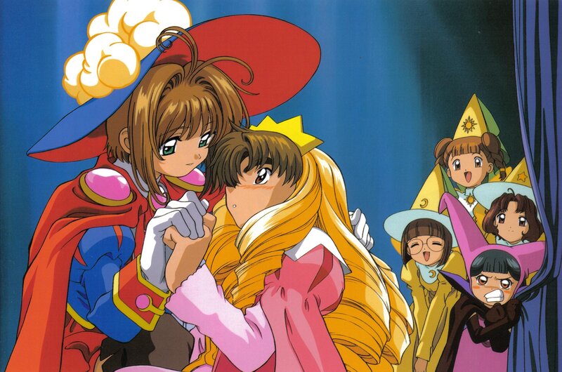 Magical girls in costumes