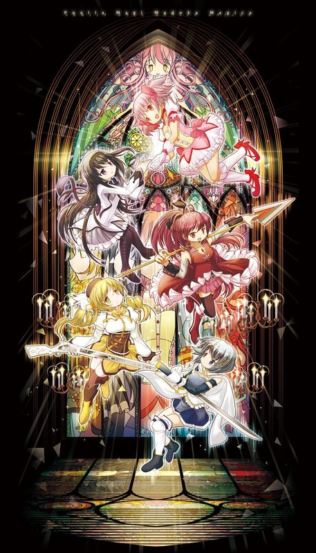 Magical girls in stained glass