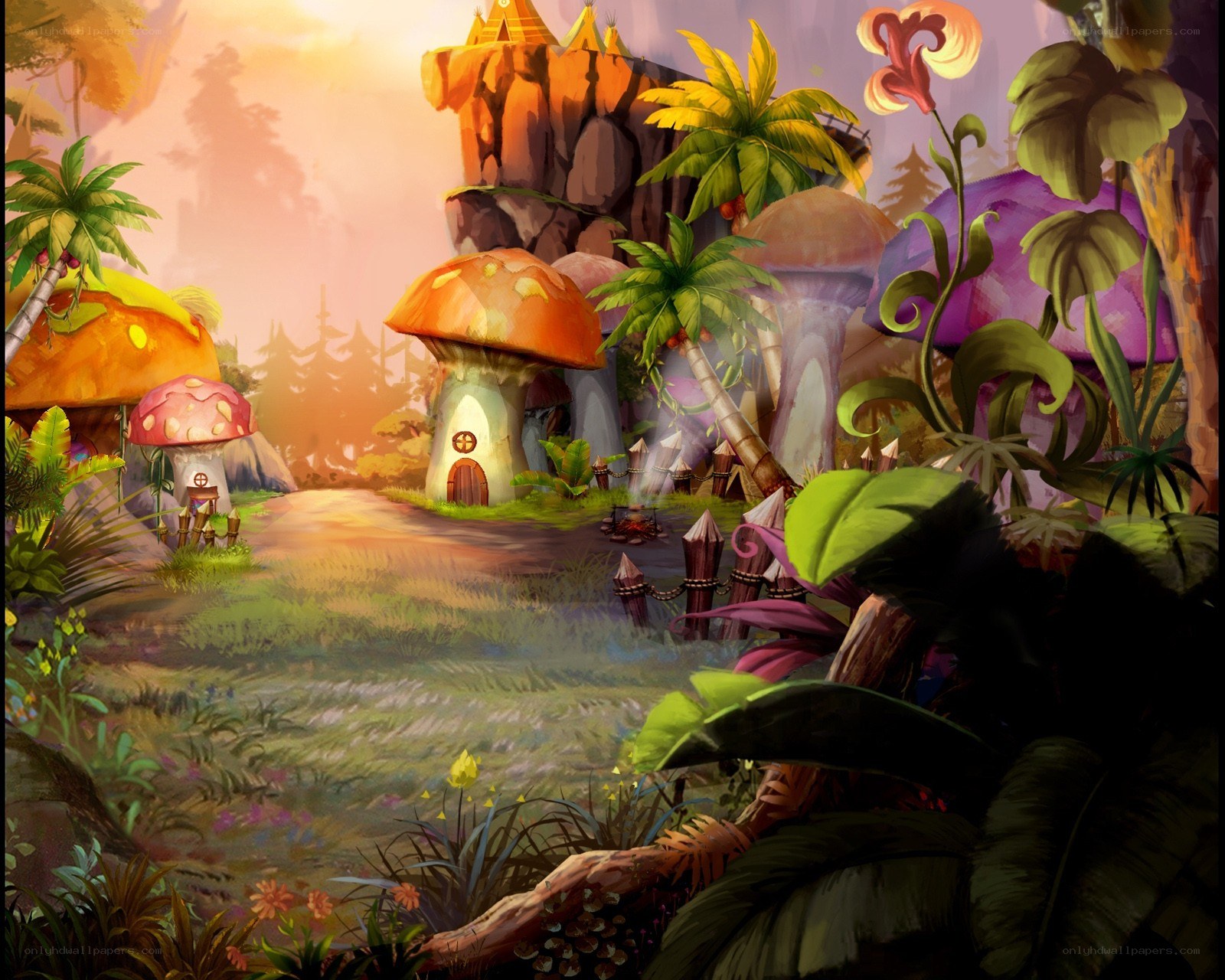 magical mushroom village