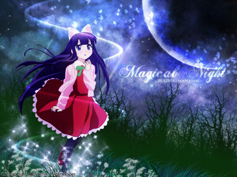 Magical night with anime girl