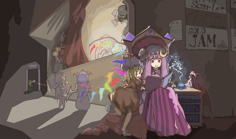 Magical performance in a cave