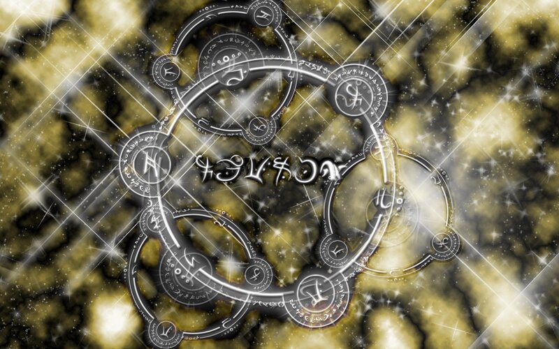 magical rune circle