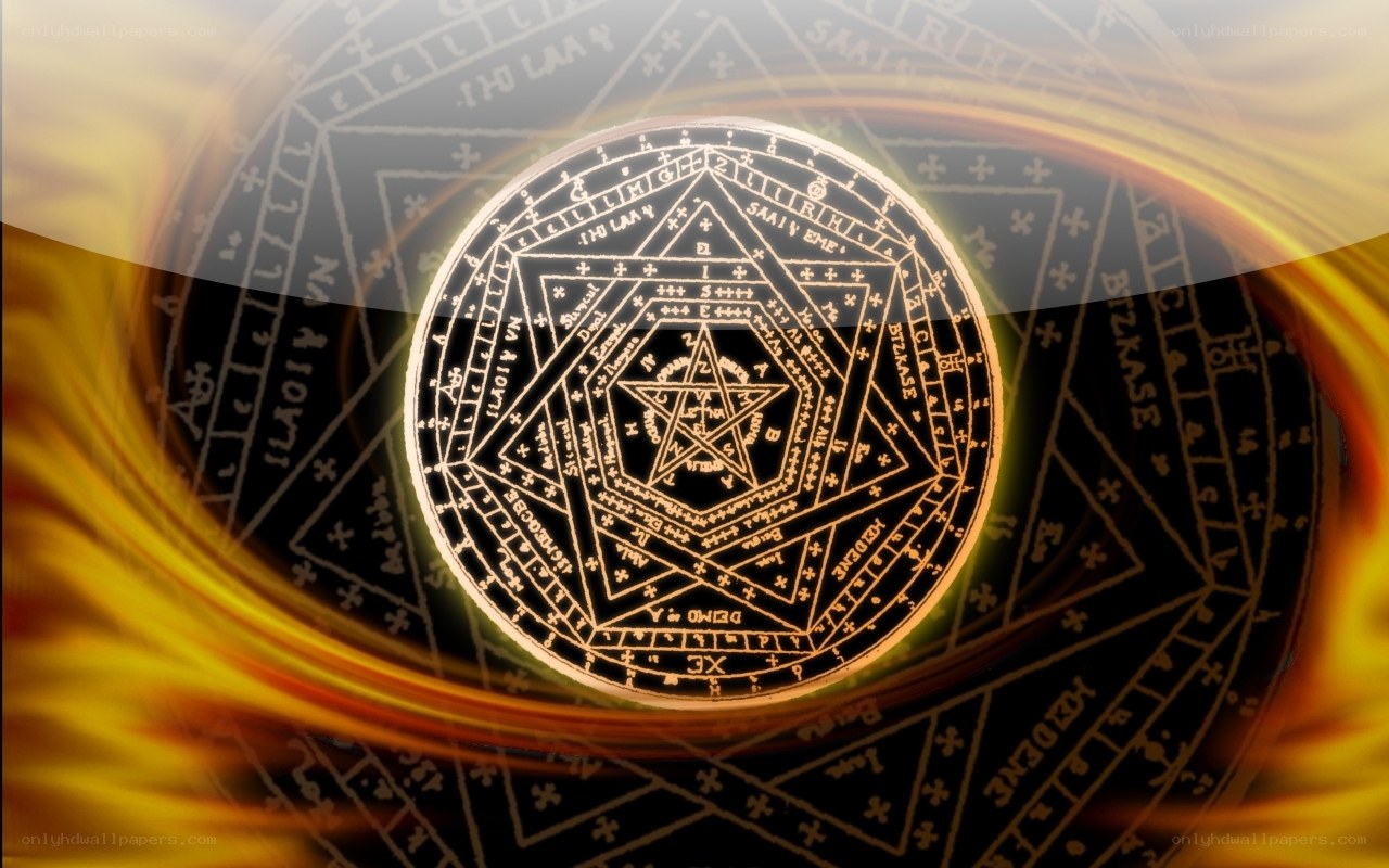 magical sigil with pentagram