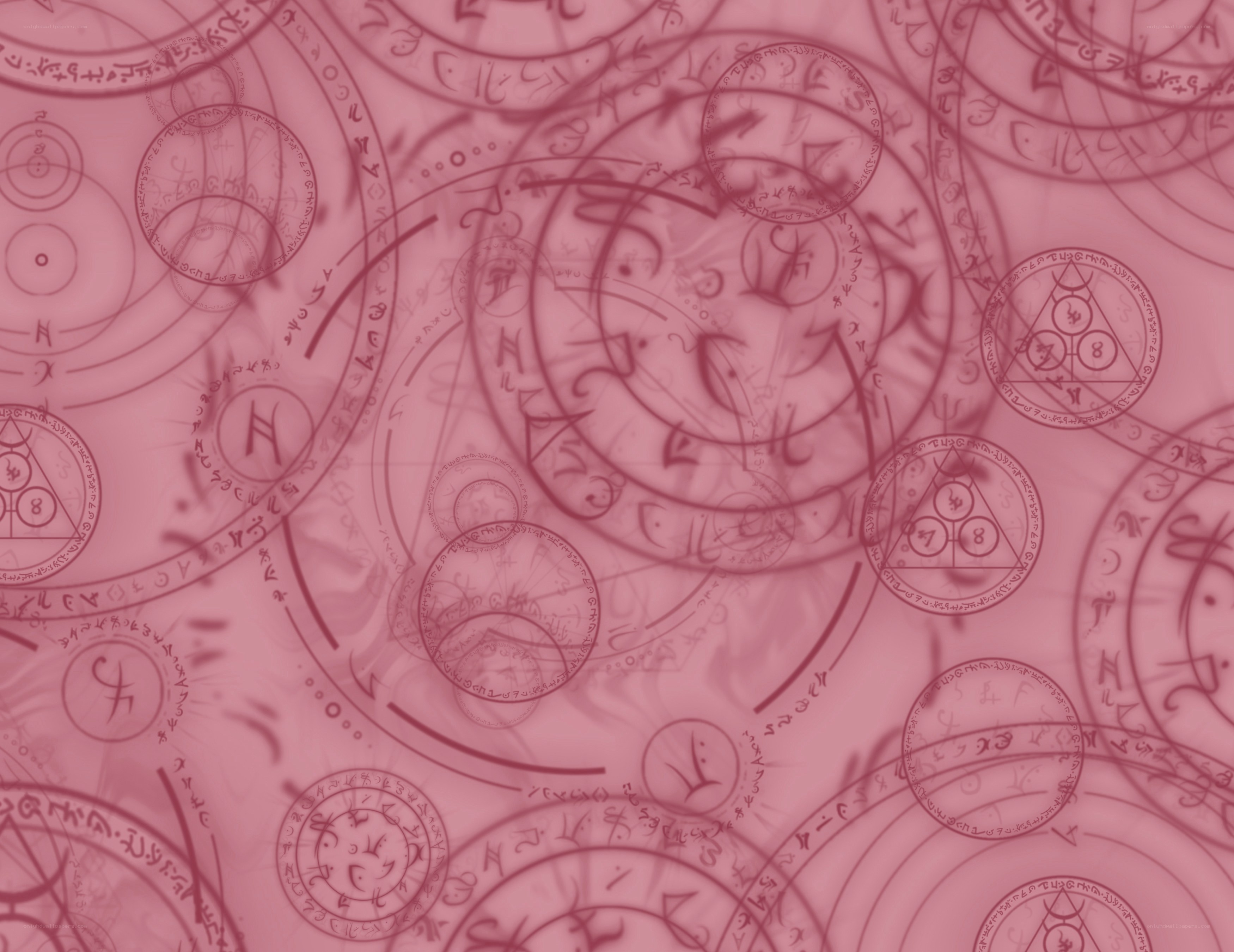 magical sigils pattern