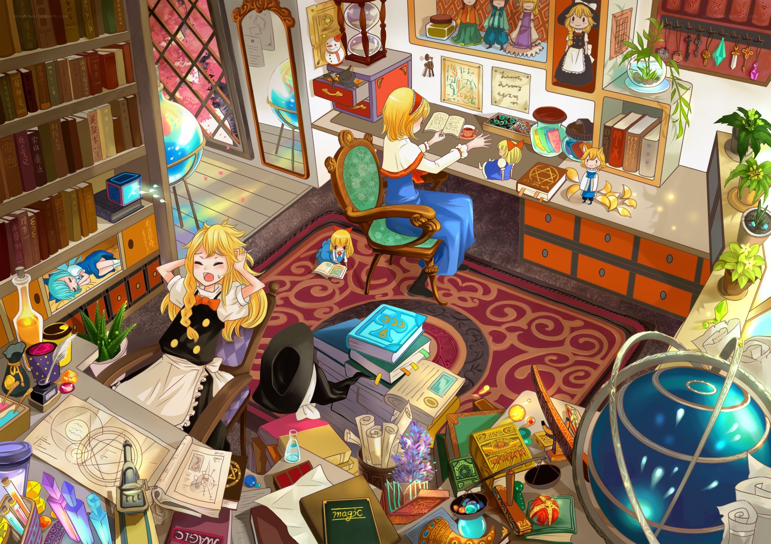 magical study room
