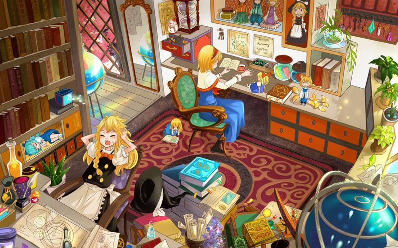 magical study room