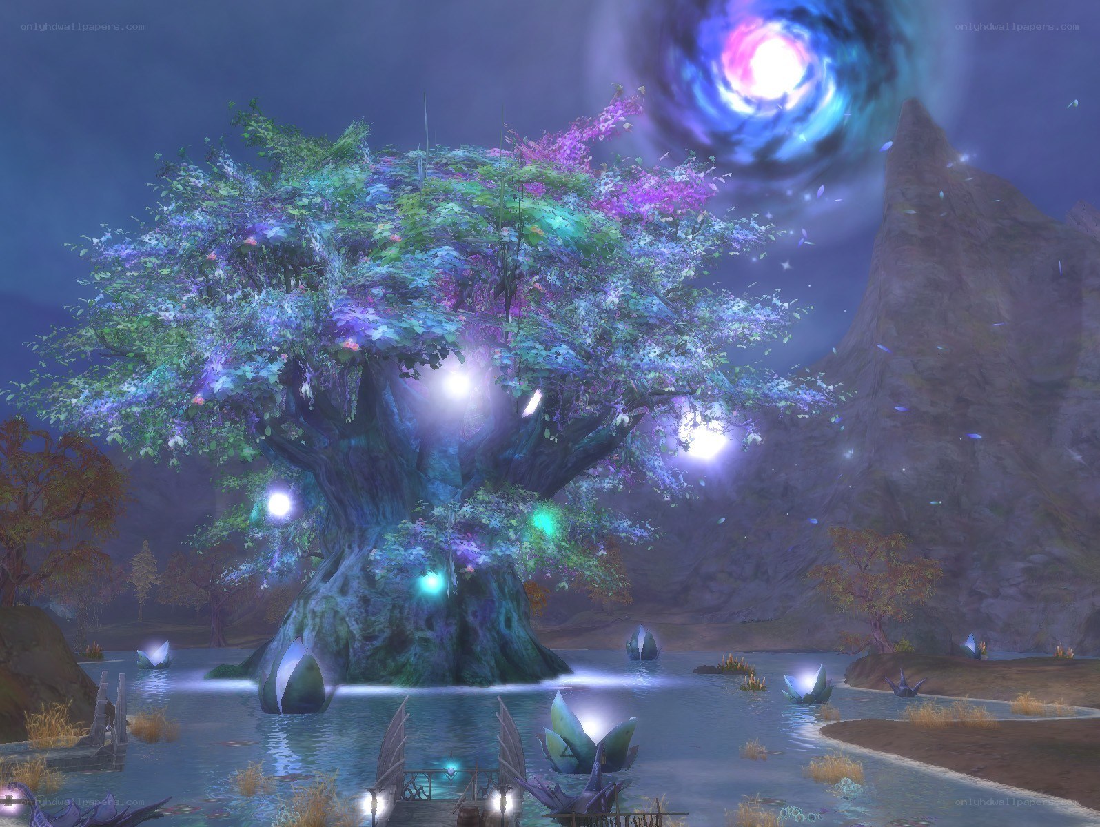magical tree in a mystical landscape