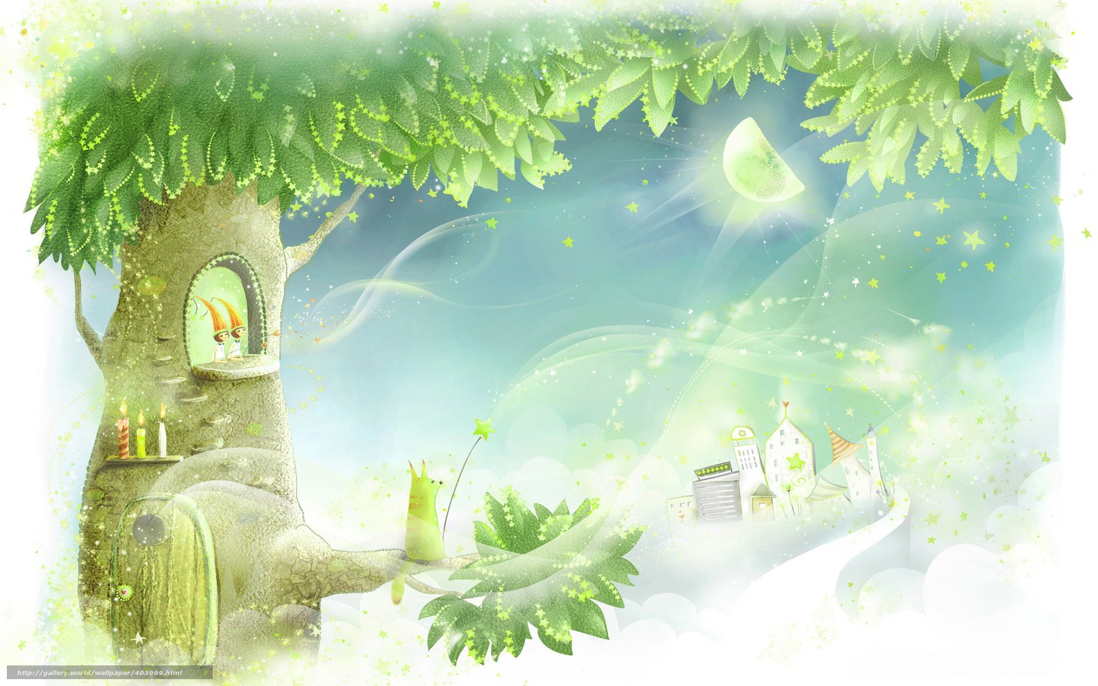Magical treehouse world