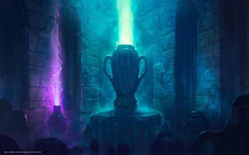 magical vases in ancient chamber