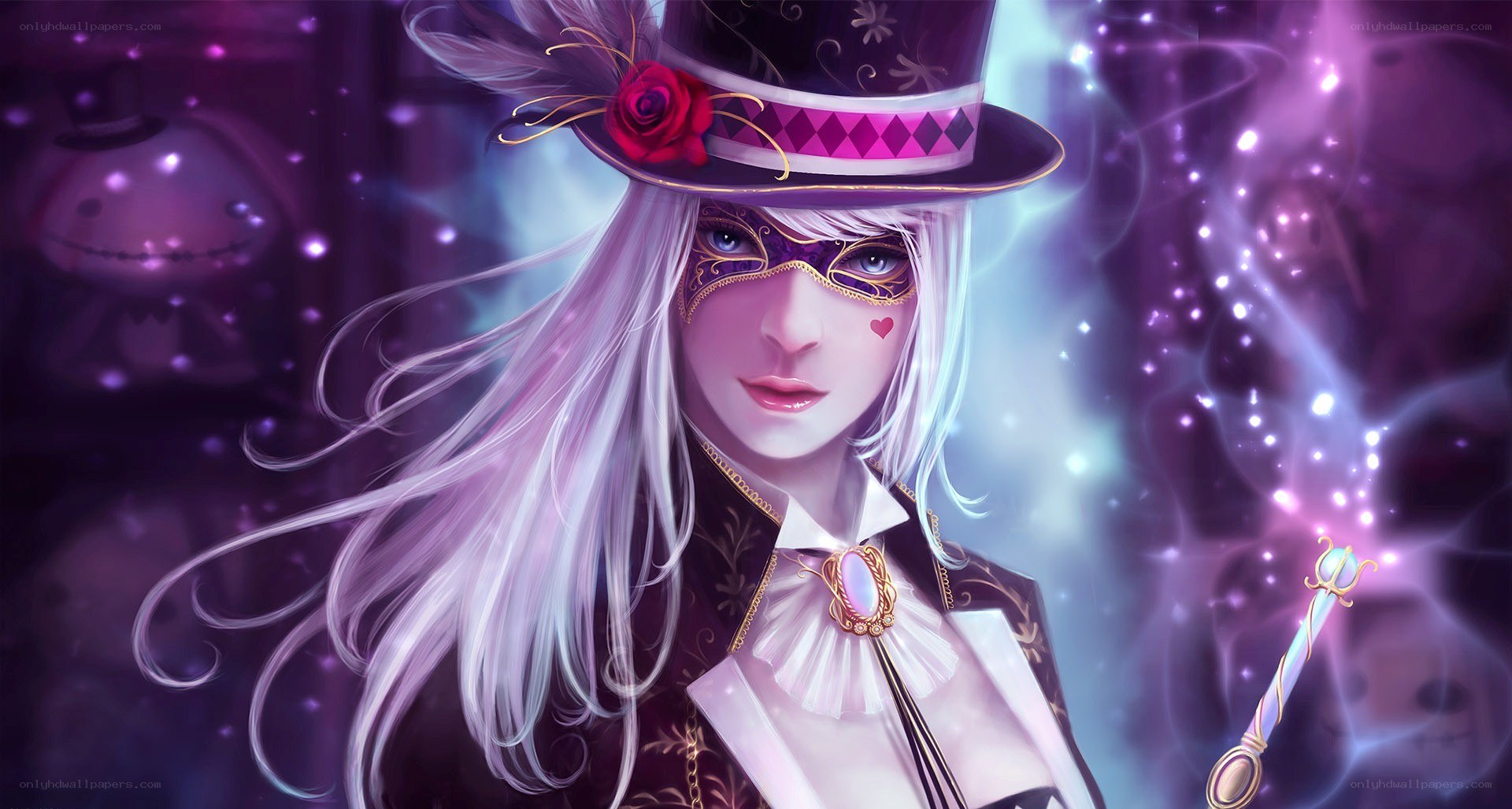 magical woman in top hat