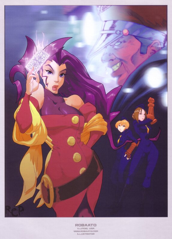 Magical woman with cards