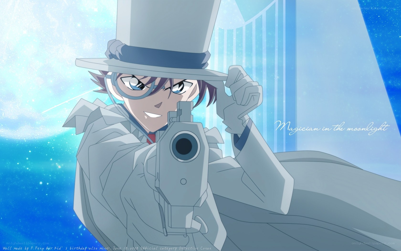 Magician in the moonlight