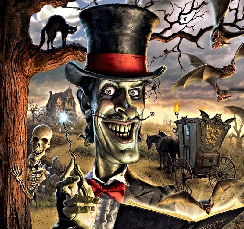 Magician in Top Hat — Brown
