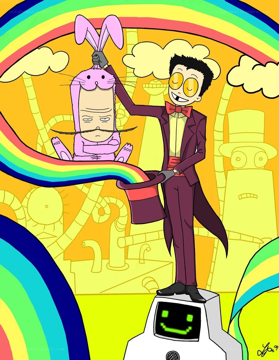 Magician with bunny rabbit
