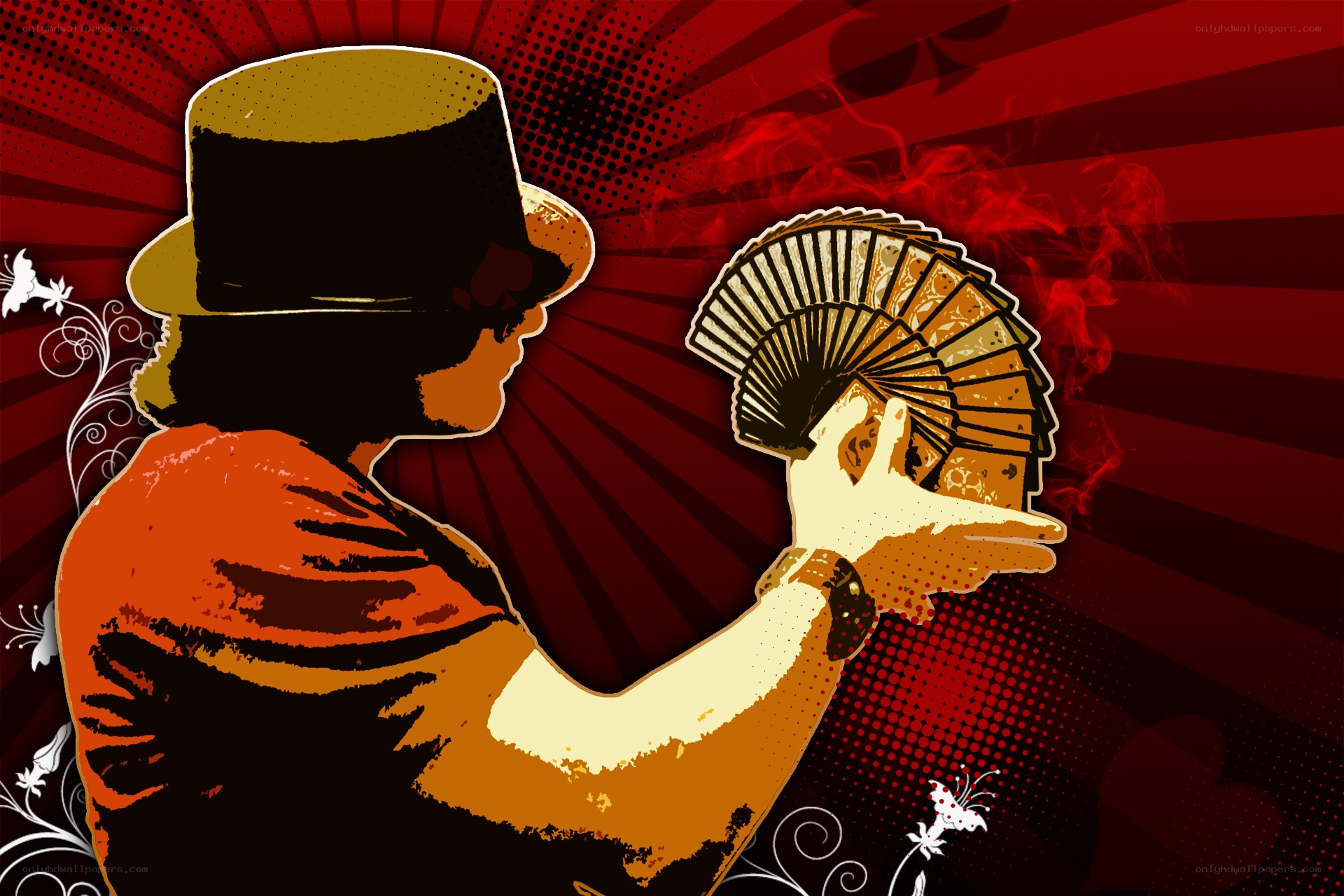 magician with cards