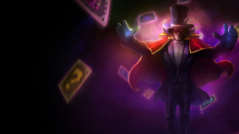 magician with floating cards
