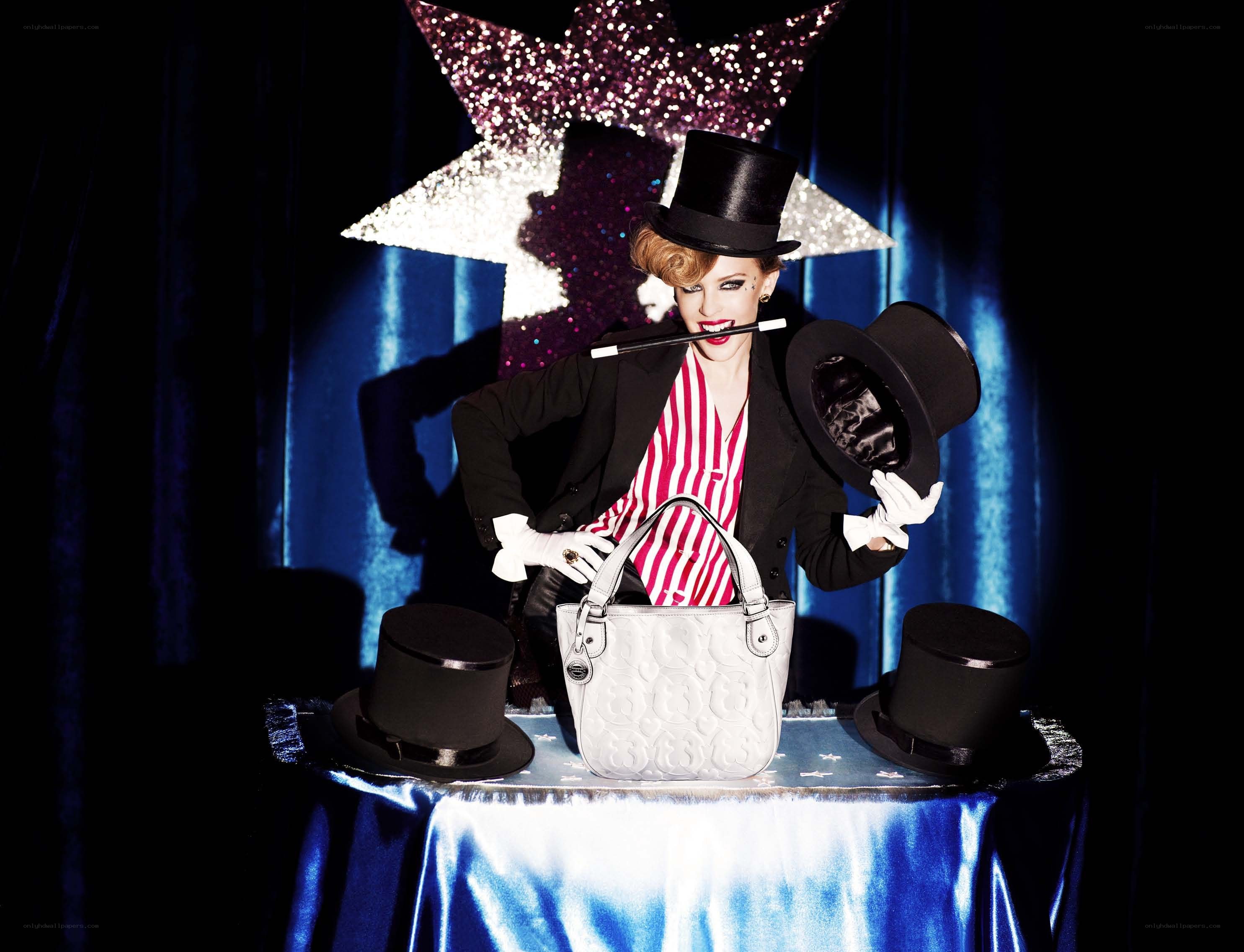 Magician with handbag