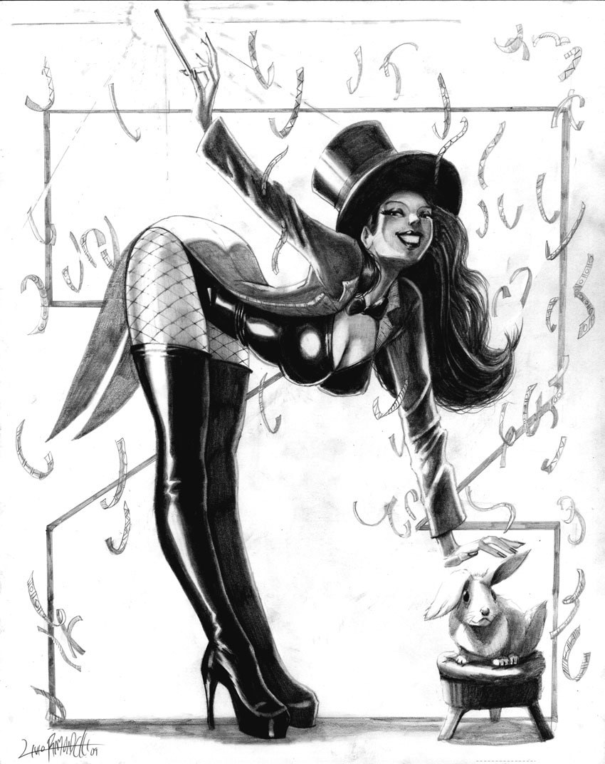 Magician with rabbit