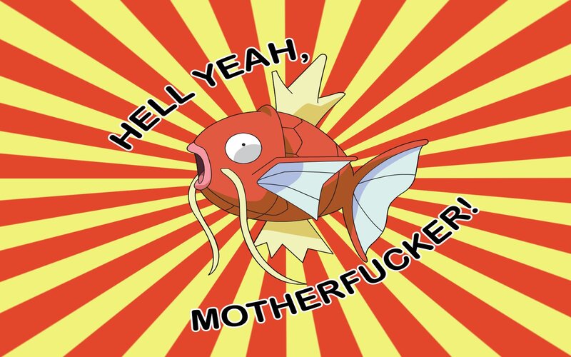 Magikarp Character — Red, Energetic