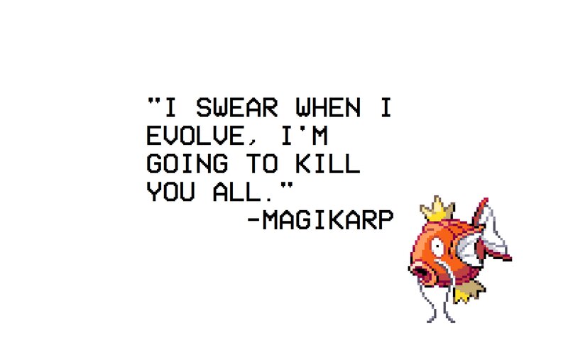 Magikarp Character — White, Dramatic