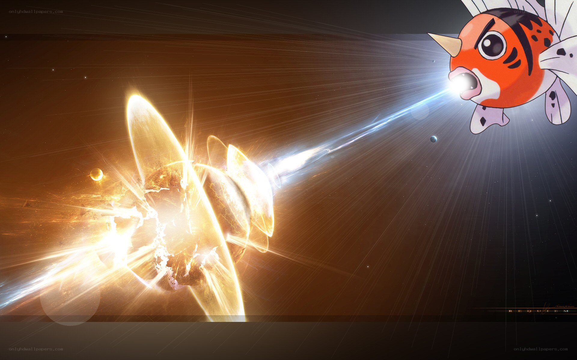 Magikarp unleashes powerful beam