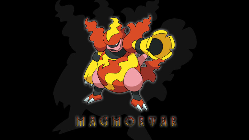 Magmortar Pokemon artwork