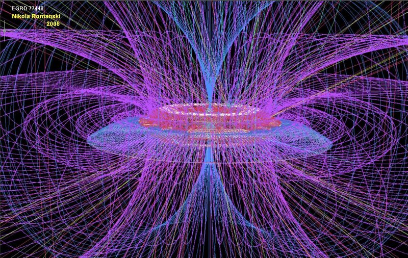 Magnetic field lines of EGRD 77448