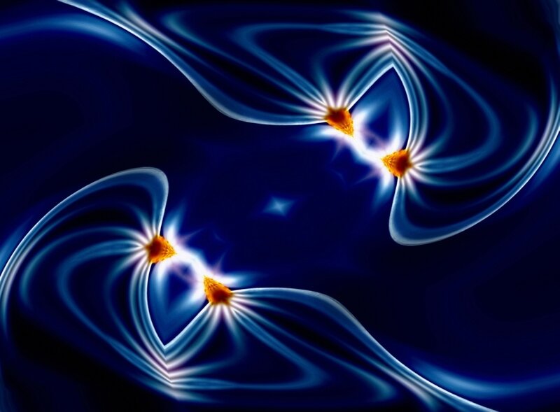 Magnetic field lines visualization
