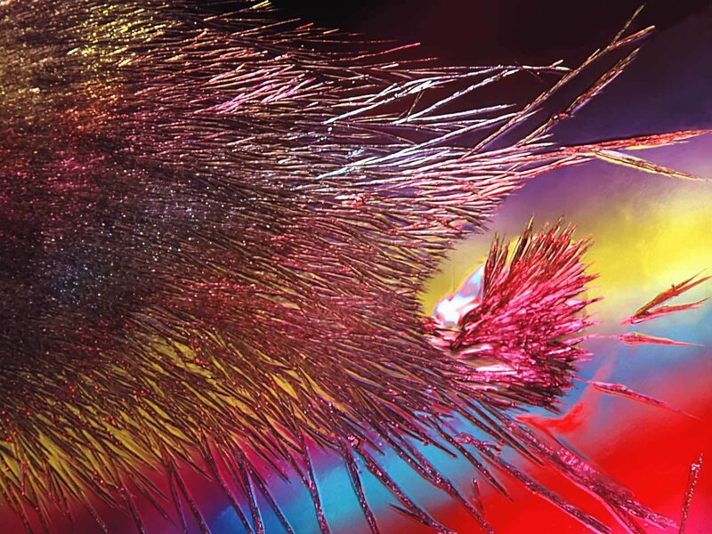 Magnetic Iron Filings — Red