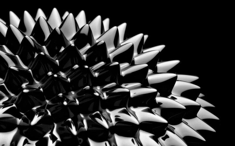 Magnetic spikes in black and white
