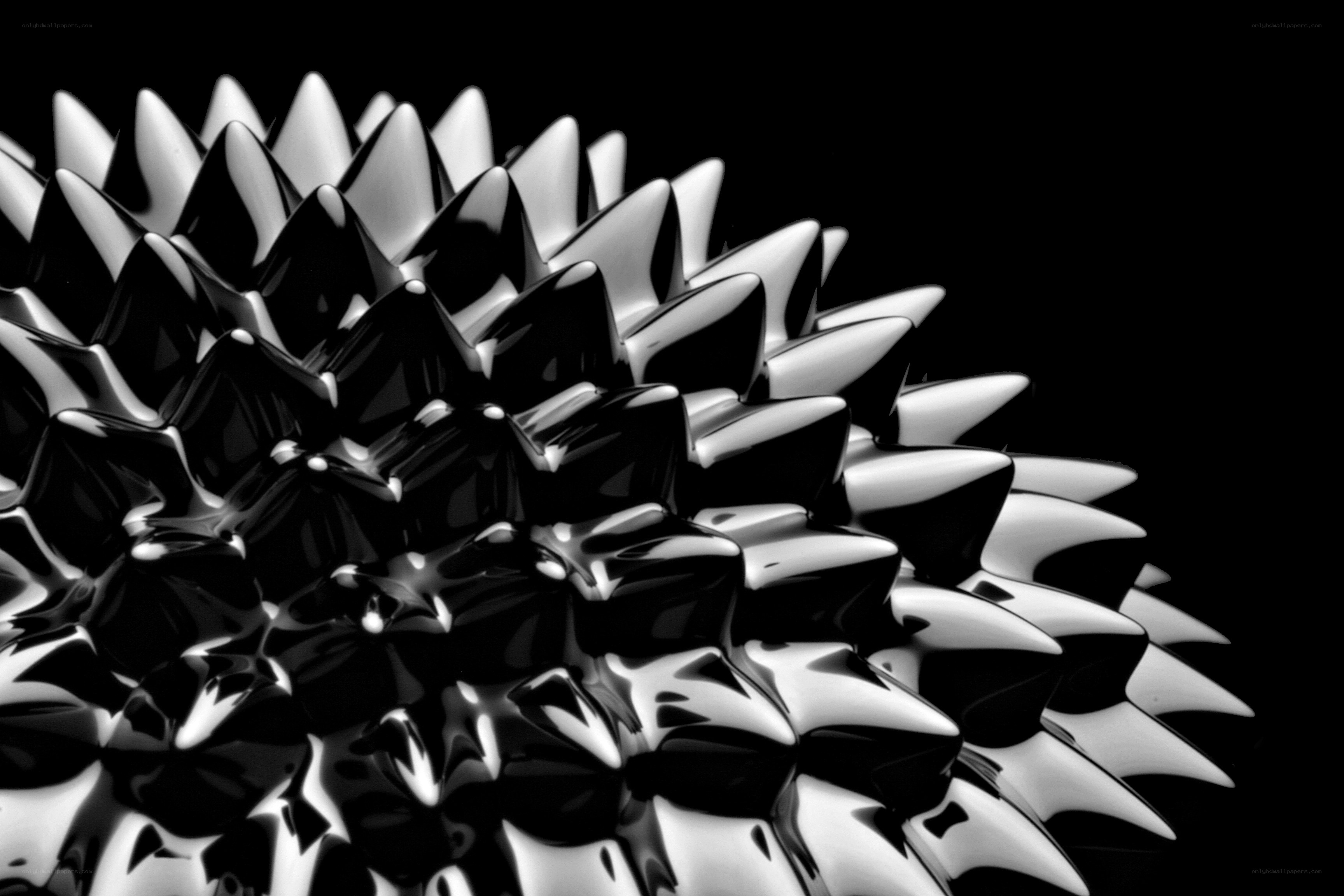 Magnetic spikes on black
