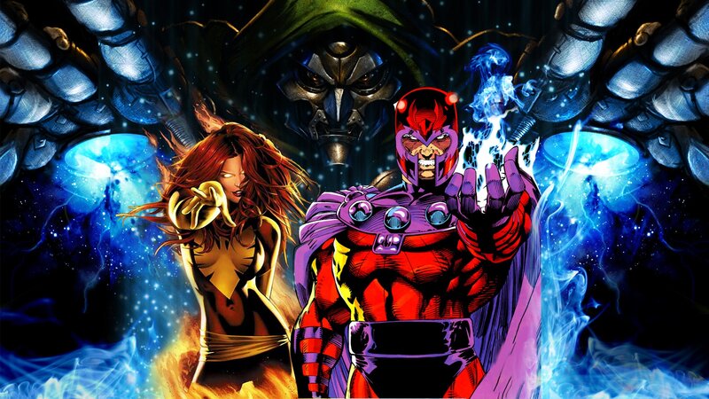 Magneto and Jean Grey in action
