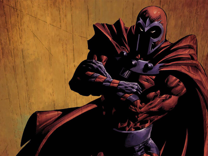 Magneto Character — Red, Dramatic, Comic, Cape