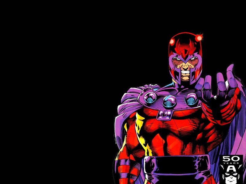Magneto Character — Red, Dramatic, Comic