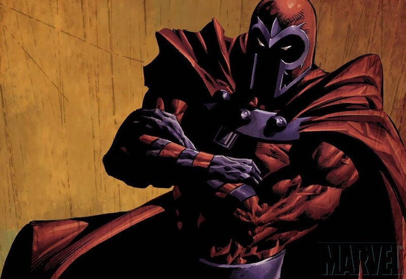 Magneto in red and black