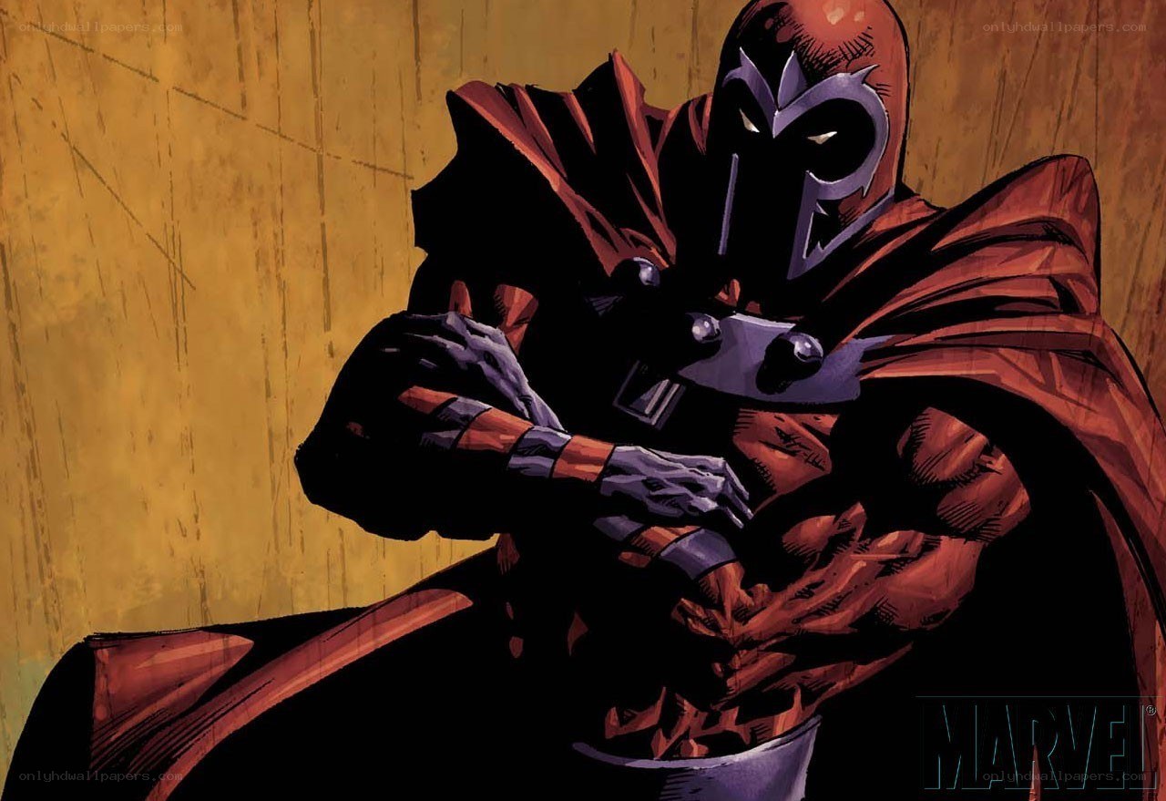 Magneto in red and black