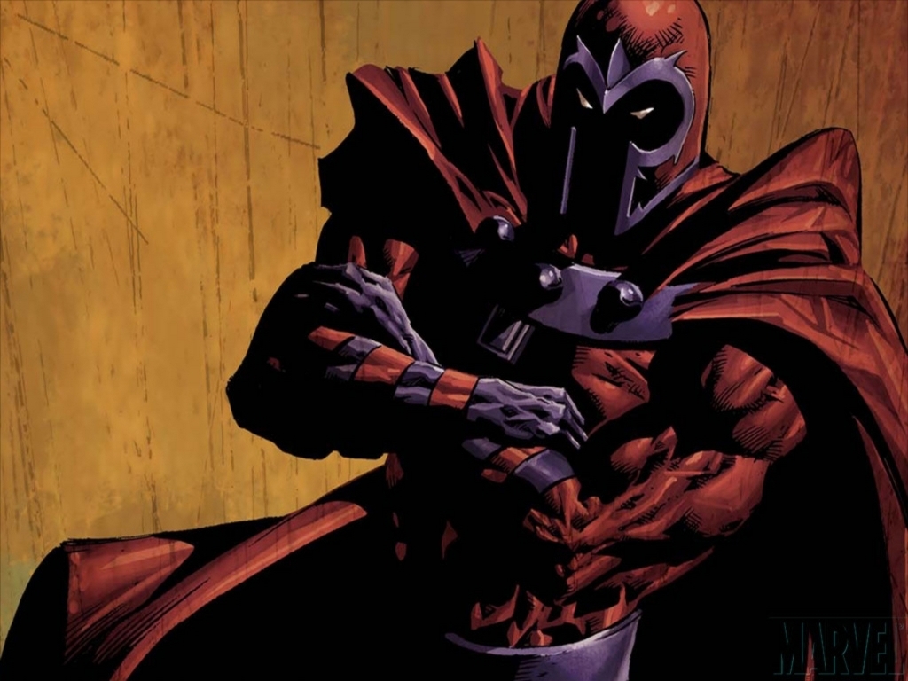Magneto in red cape