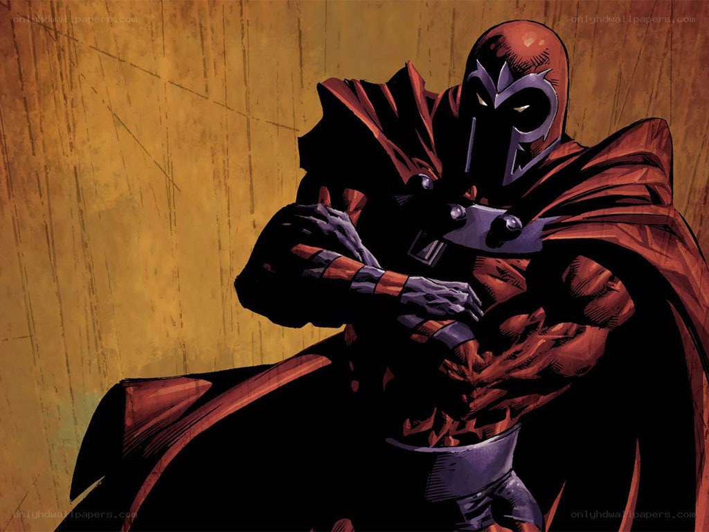 Magneto in red costume