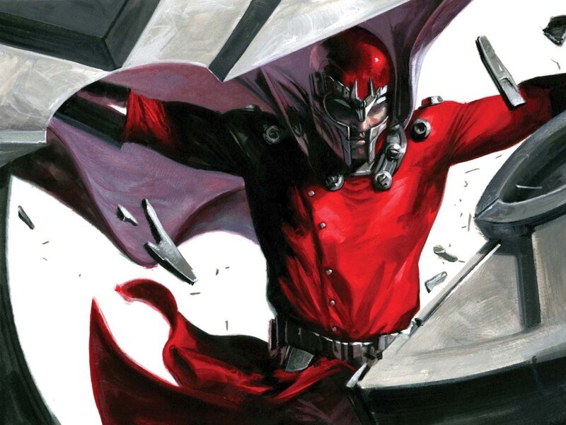 Magneto in Red Suit — Dramatic