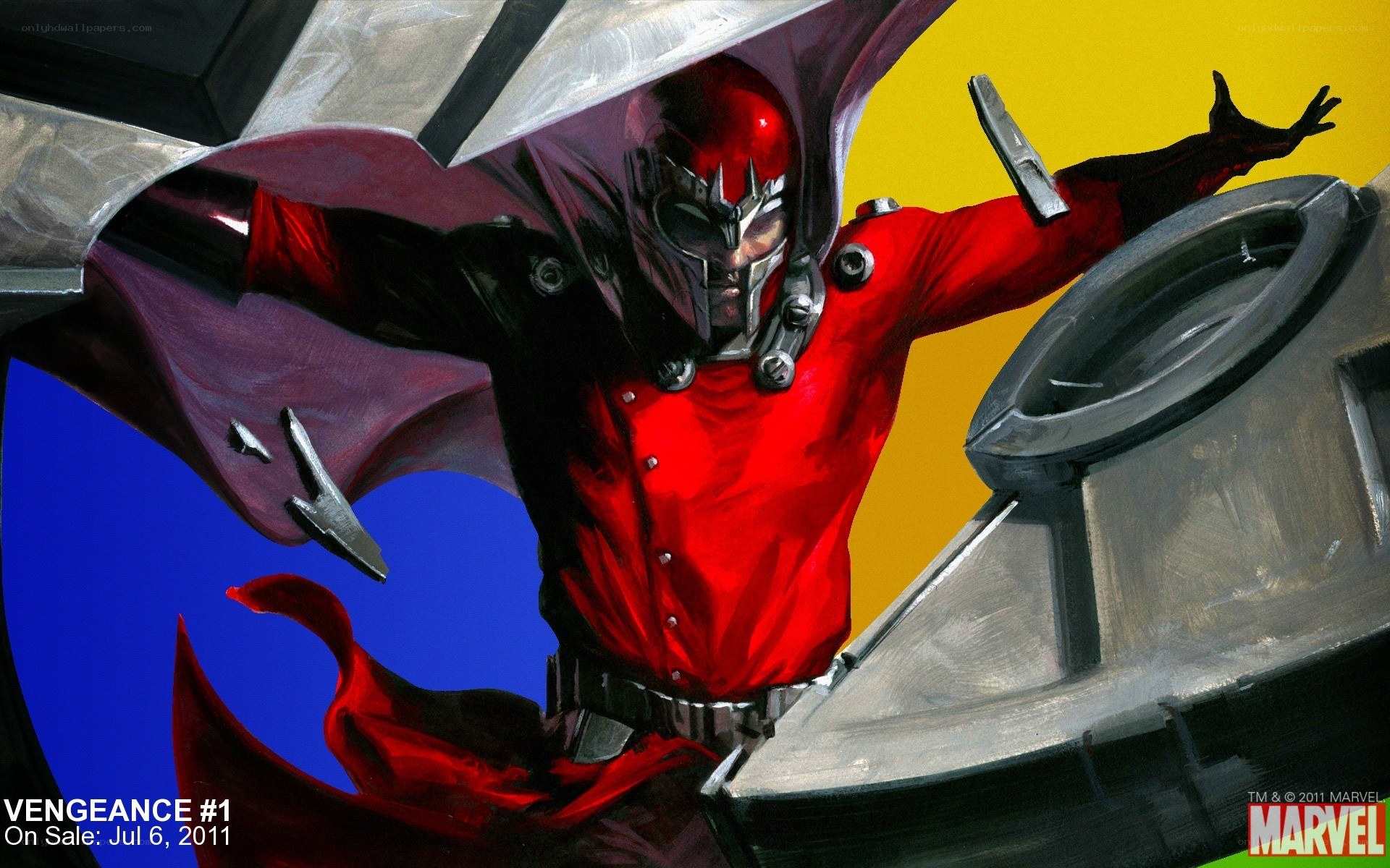 Magneto in red suit
