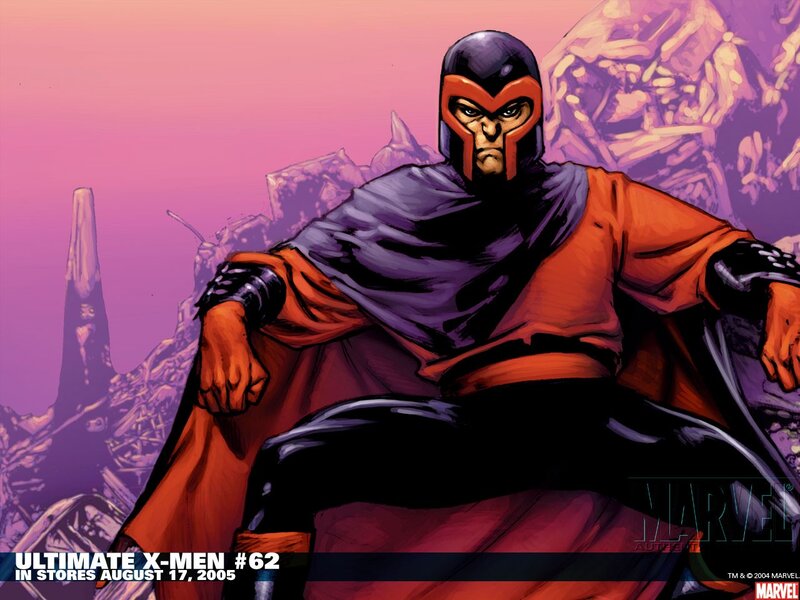 Magneto Sitting on Rock