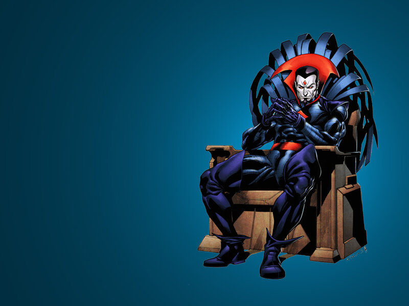 Magneto Sitting on Throne