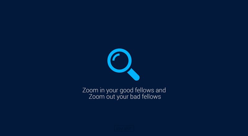 Magnifying Glass Icon — Blue
