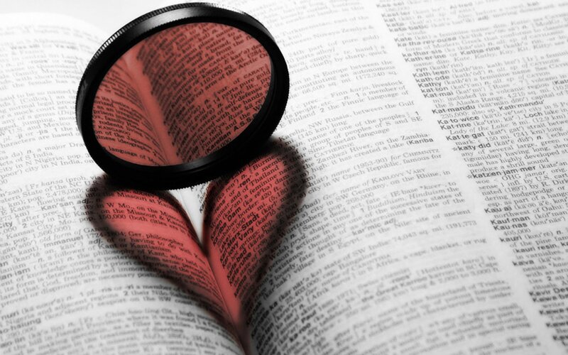 Magnifying Glass on Book
