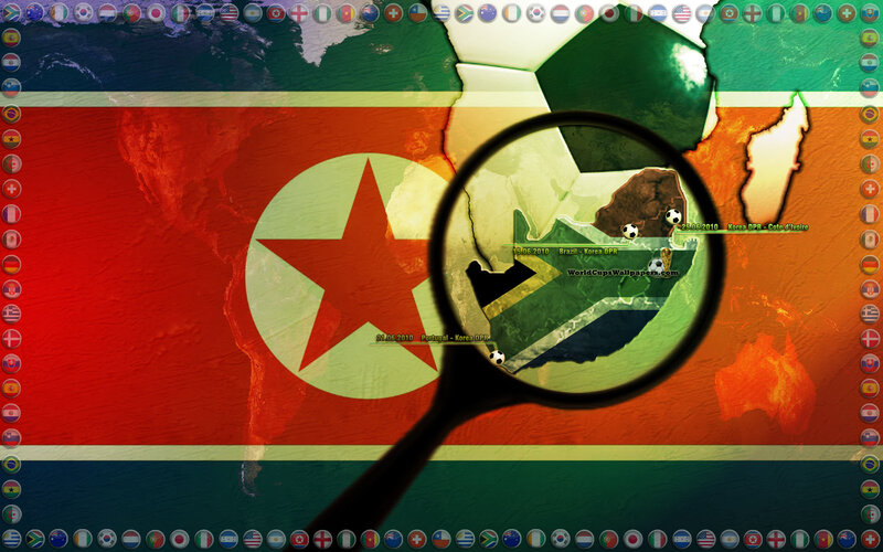 Magnifying Glass on World Map