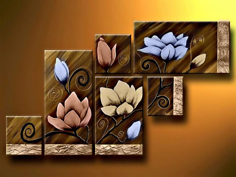 Magnolia Flowers on Wood