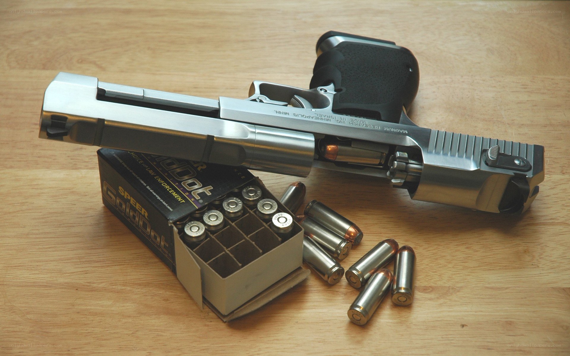 Magnum pistol with ammunition