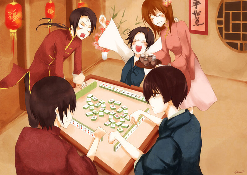 Mahjong game with friends