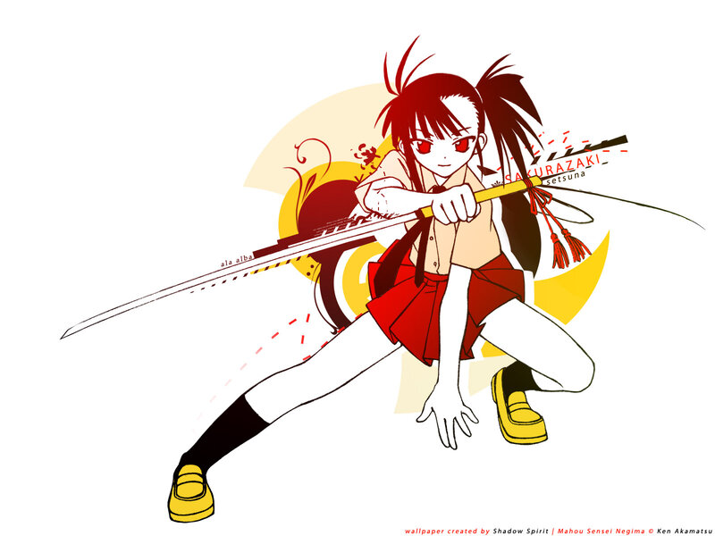 Mahou Sensei Negima character art